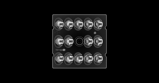 DACTYLOGRAPHIEZ la lentille de la place LED de réverbère 3, optique Freeform de distribution légère pour l'éclairage de LED