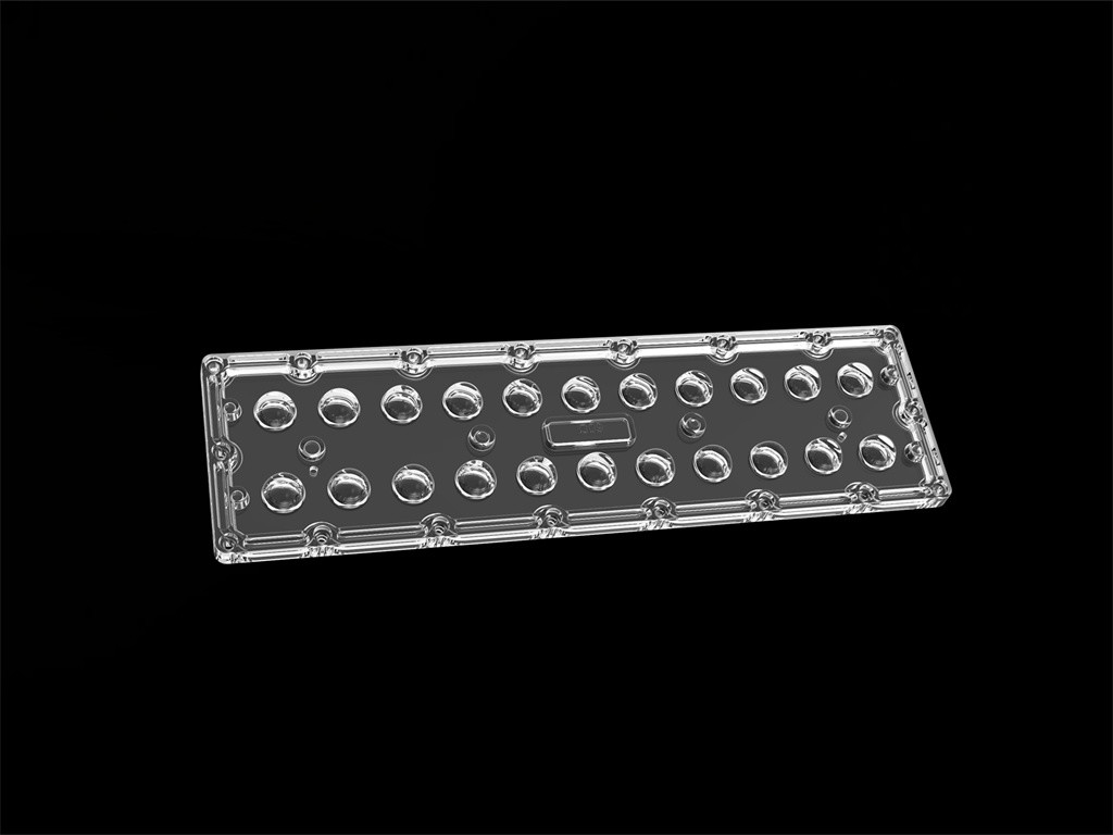 SMD7070 22 dans 1 lentille symétrique de réverbère de 60 degrés LED de lentille de lumière d'inondation de LED