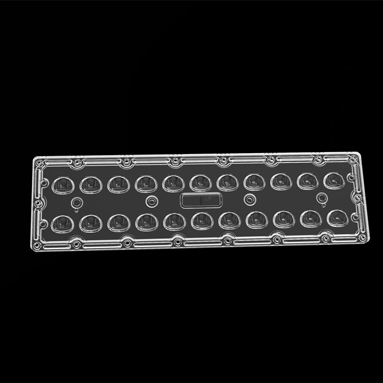 Lentille rectangulaire de la puissance élevée LED de lentille de la lentille SMD7070 22IN1 TYPE4S de réverbère de LED