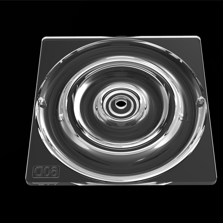 SMD 2835 PC 60 degré 2 anneau LED Street Light Lens avec une excellente distribution de la lumière