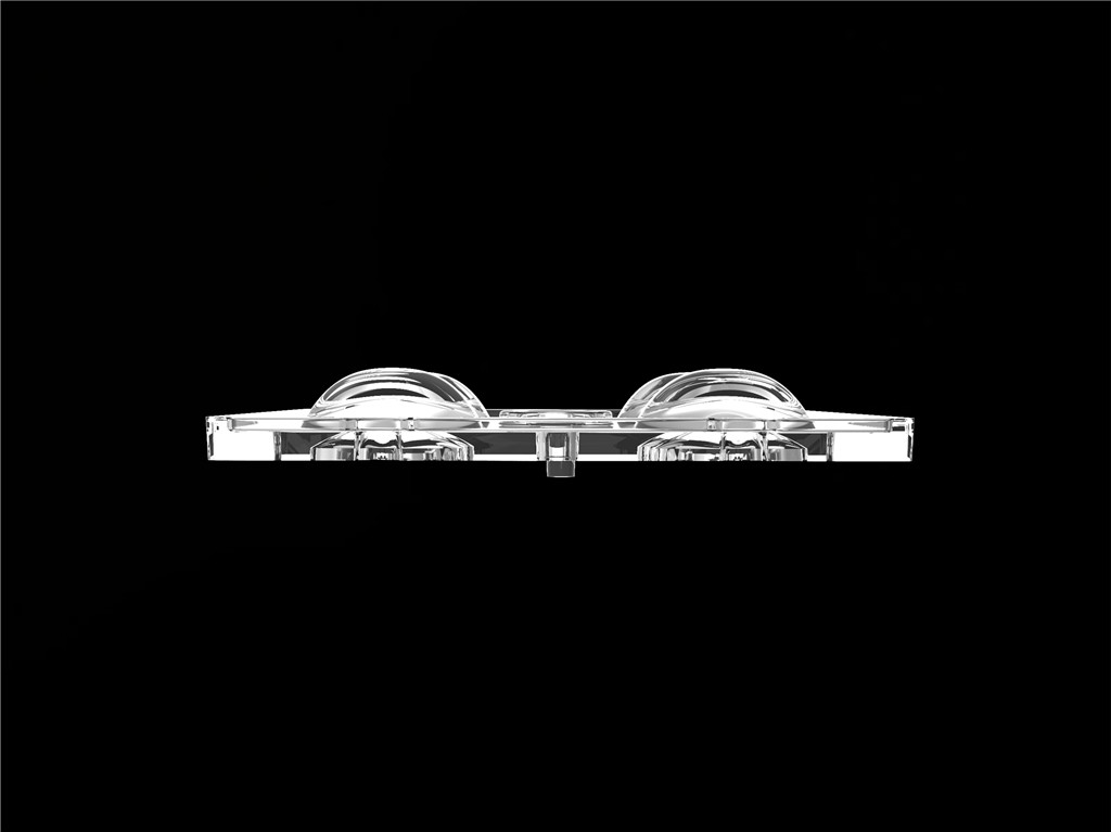 50*50mm 90 degré 4 en 1 Lentille de lumière LED Matériau PC pour l'éclairage d'inondation SMD7070/ 5050/4*3030 LED