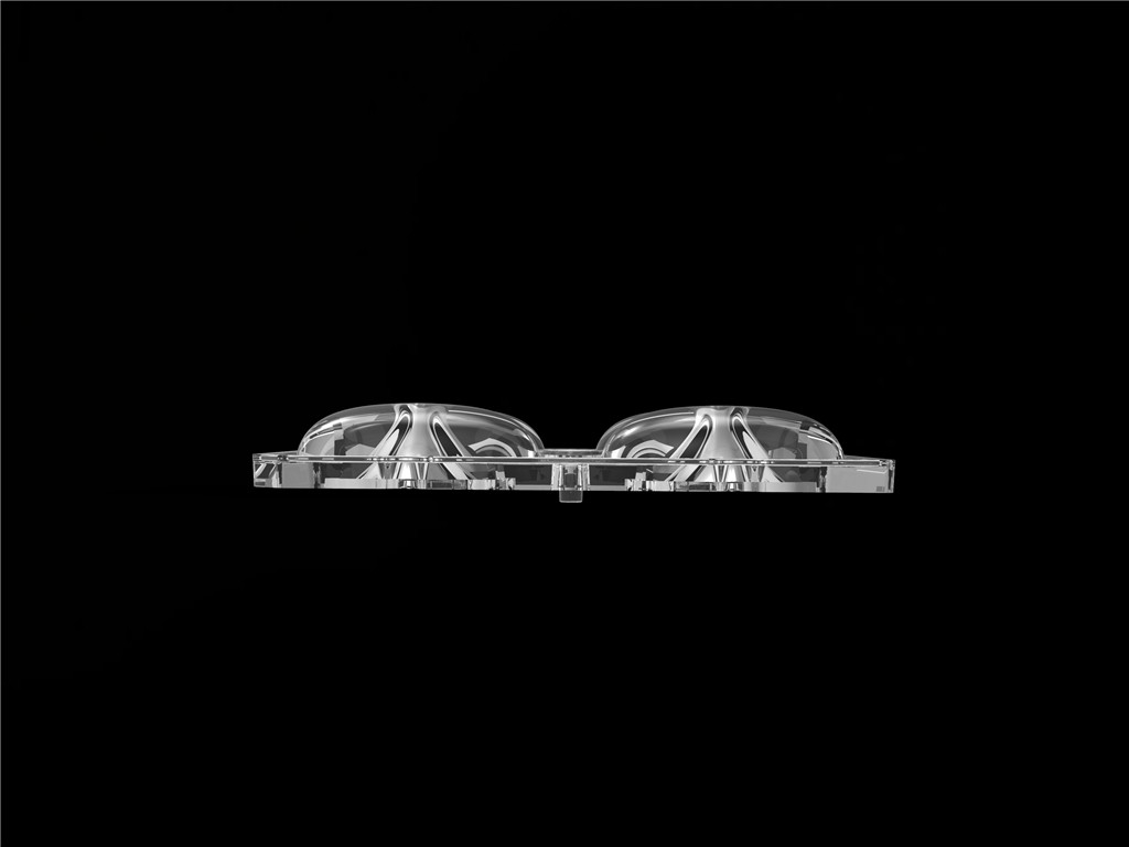 50*50mm 55*152 degré/TYPE2-VS 4 en 1 Lentille de lumière LED Matériau PC pour le module de lumière de rue LED SMD3535/5050LED