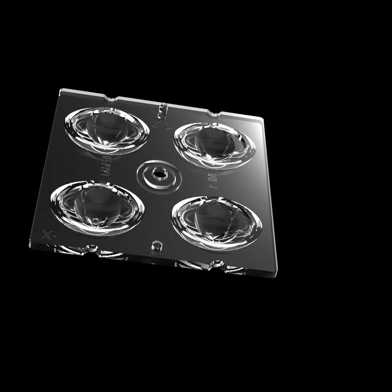 Module de lampe de rue LED à haute transmission de 50*50 mm avec 4IN1TYPEII, type de lentille ME1 et puces LED SMD5050