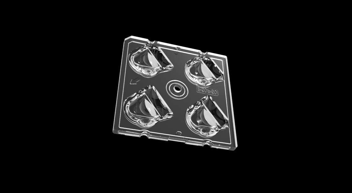 Module de lampe de rue LED à haute transmission de 50 mm avec 4IN1 polarisation de 50 degrés Type de lentille et puces LED SMD5050