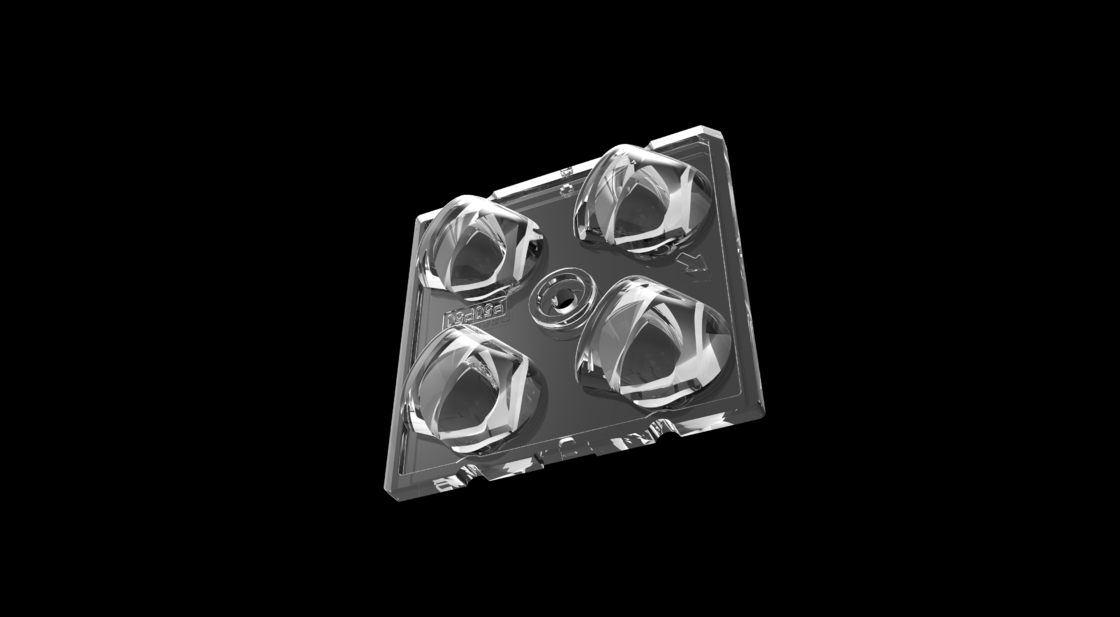 Module de lampe de rue LED à haute transmission de 50 mm avec 4IN1 polarisation de 50 degrés Type de lentille et puces LED SMD5050