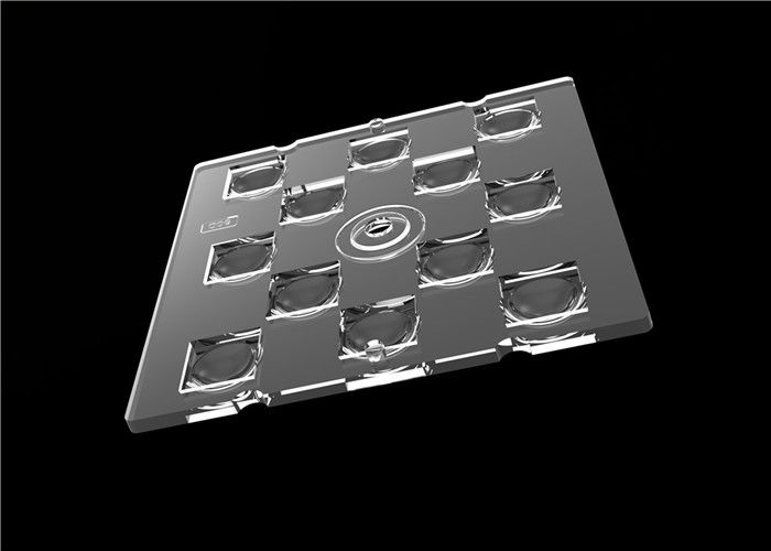 Lentille de focalisation de la garniture LED de silicone, 12 dans 1 lentille grande-angulaire de LED pour l'éclairage de ville