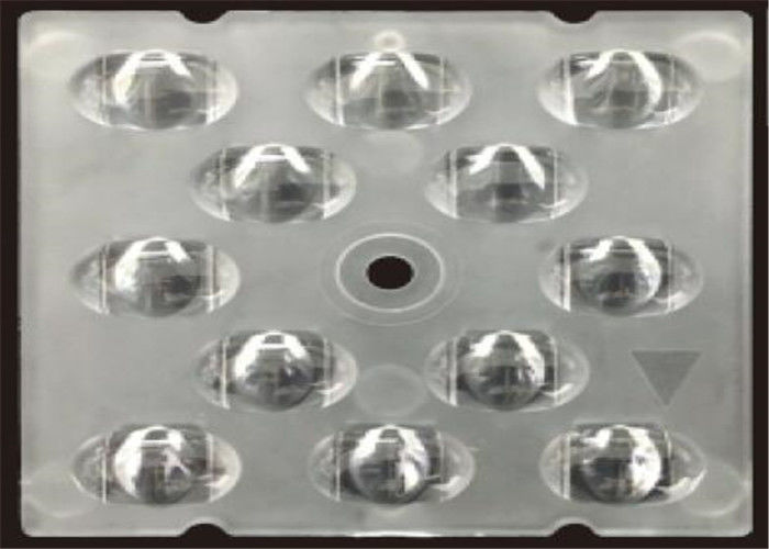 Lentille de la puissance LED du rendement élevé 93%, 12 dans 1 lentille carrée de LED pour la lampe de LED
