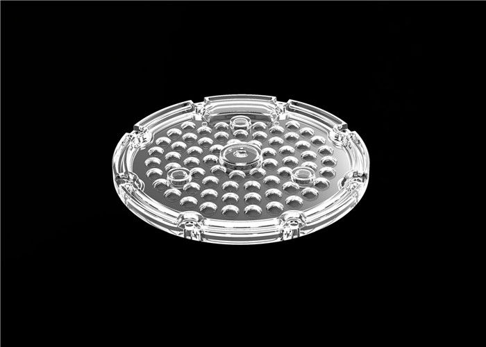 Lentille claire de la puissance élevée LED de PC, 64 optique IP65 de réflecteurs de LED pour la lumière ronde de Highbay