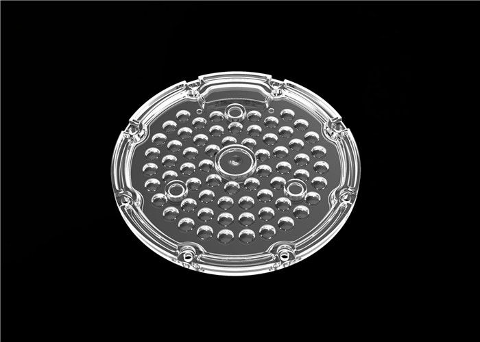 Lentille de lumière de baie de taille de D110*H6.8mm haute, 64 dans 1 lentille 30W 60W de la puissance LED de PC