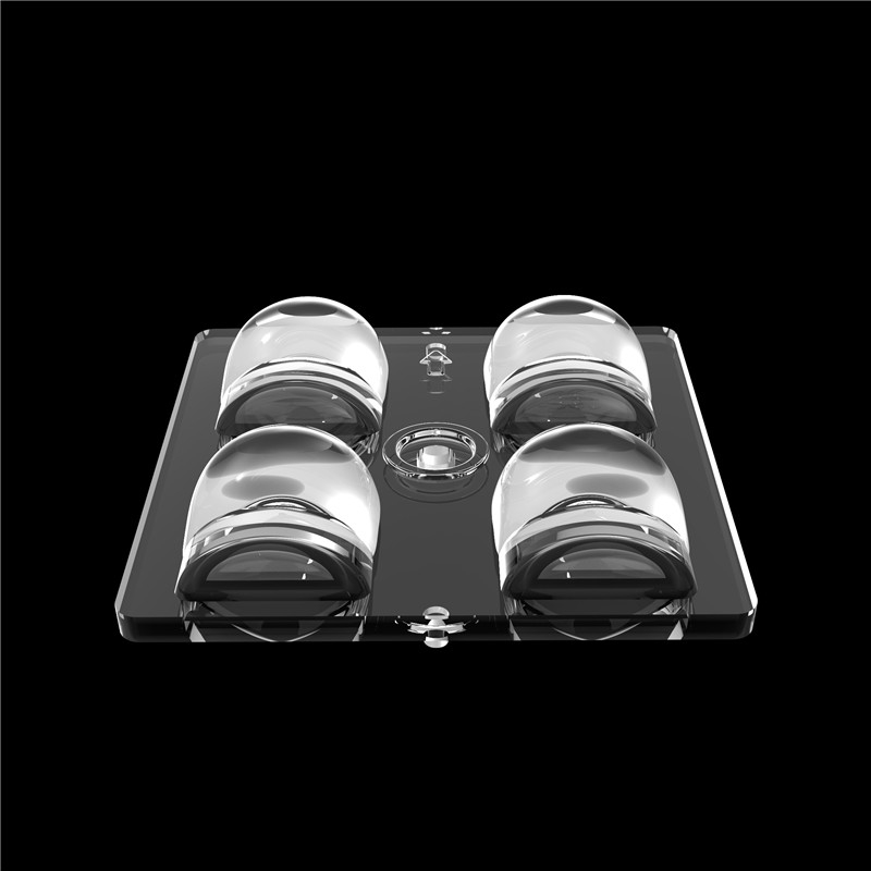 Polarisée 60 degrés 2*2 Multi-lentilles haute transmission 50*50mm Pour l'éclairage de stade LED