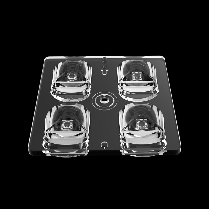 Polarisée 60 degrés 2*2 Multi-lentilles haute transmission 50*50mm Pour l'éclairage de stade LED
