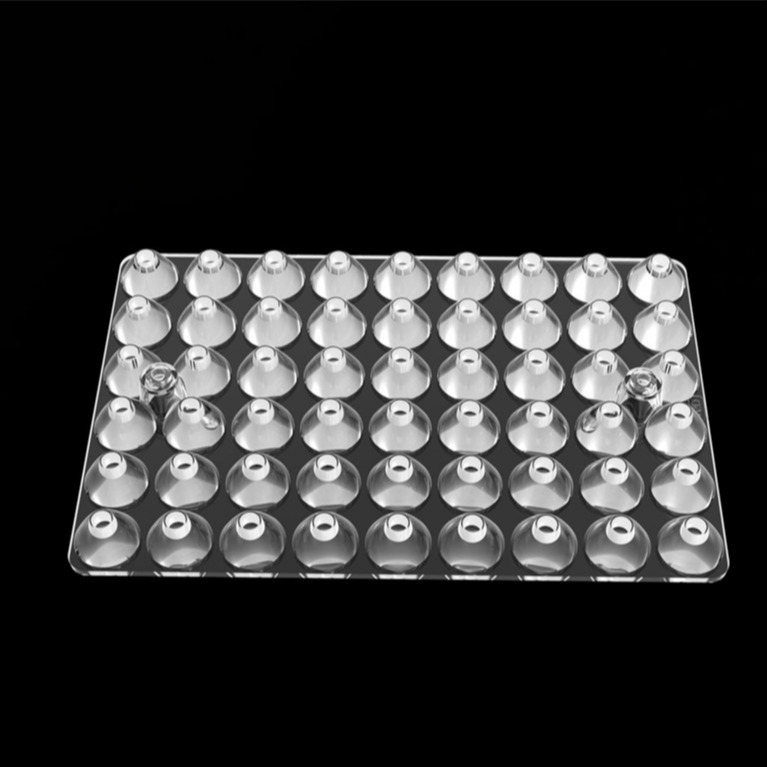 15 degrés 54 Optique en 1 lentille LED Array pour les lumières de stade / lampes de piste / lampes de rue / éclairage carré