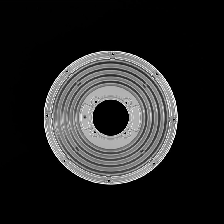206 mm de diamètre Lentille de module rond pour haute baie Lentille OVNI 90 degrés φ206mm PC Lentille LED