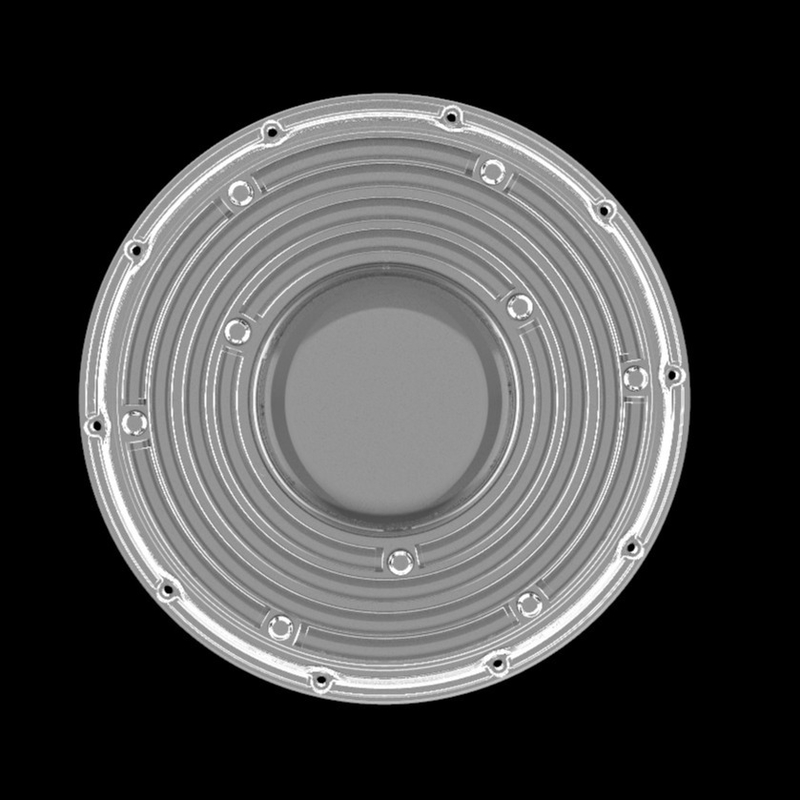 φ235mm Ronde OVNI Lentille haute baie 100W 150W 3030 Lampes à LED de mines Lentille à 90 degrés Lentille optique à LED