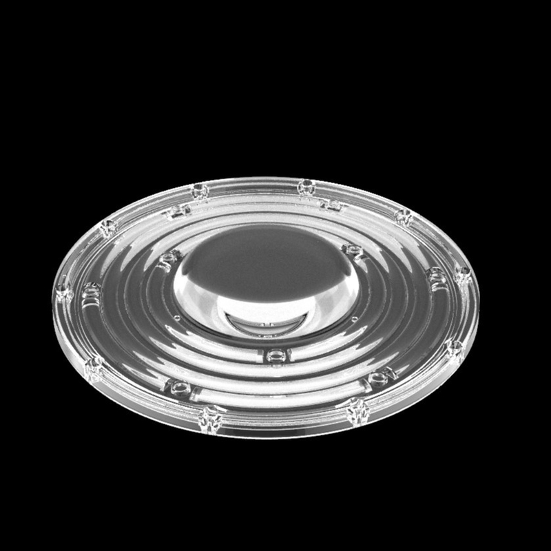 φ235mm Ronde OVNI Lentille haute baie 100W 150W 3030 Lampes à LED de mines Lentille à 90 degrés Lentille optique à LED