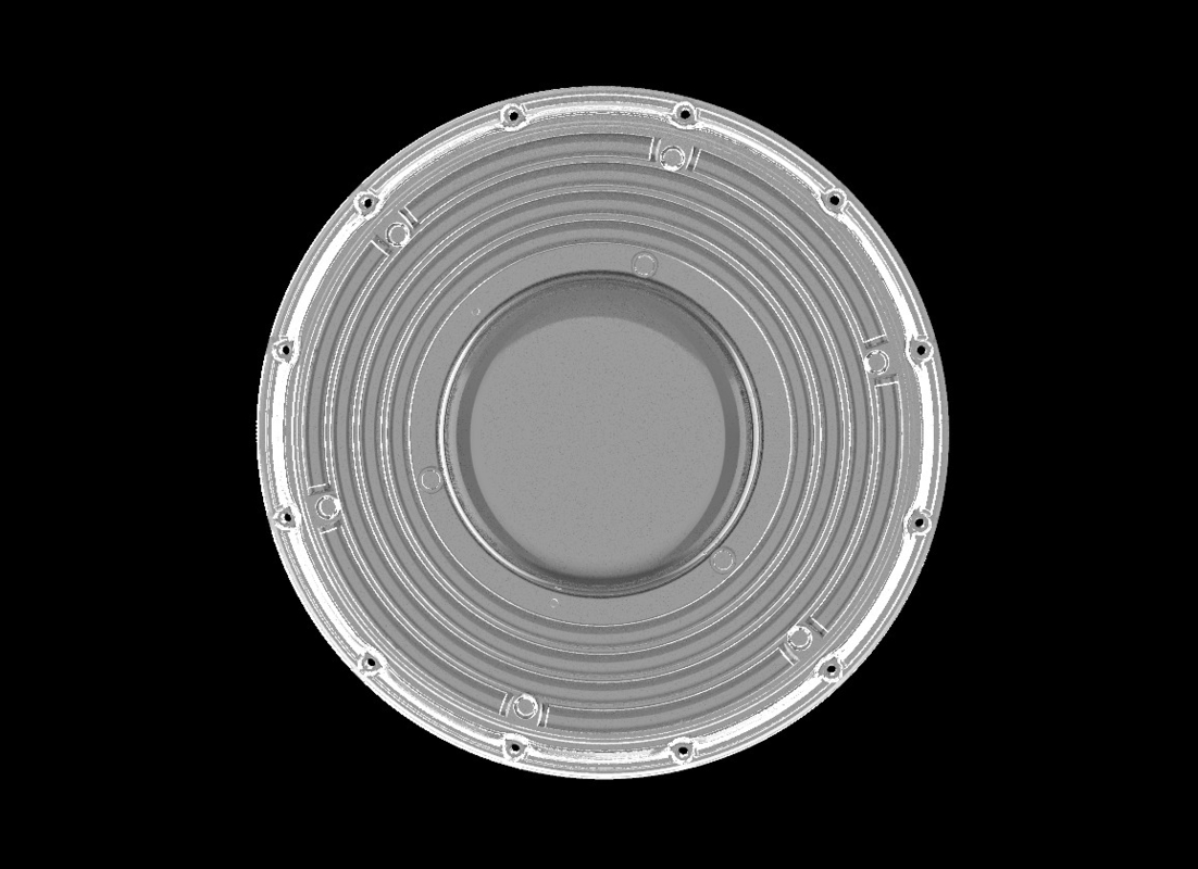 200W φ265mm SMD3030 PC Led UFO Bay Light avec angle de rayonnement de 90 degrés Niveau de protection IP66