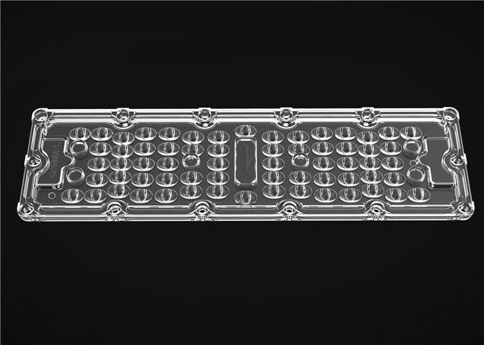 Rangée rectangulaire 64 de lentille de LED dans 1 lentille de réverbère de LED pour la lampe extérieure