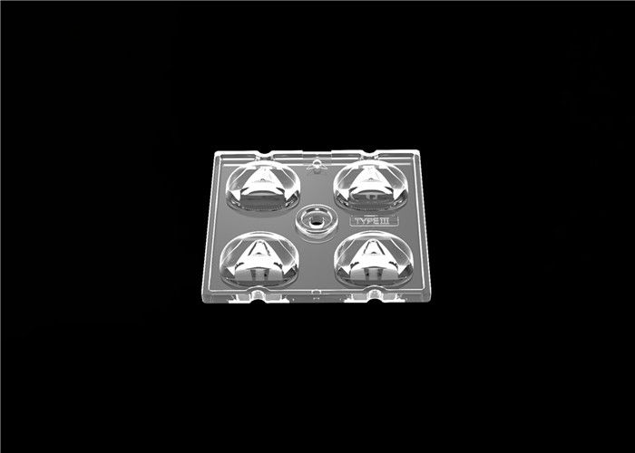 2x2 taille des lentilles 50*50mm de module de réverbère du PC LED pour l'éclairage de zone ample