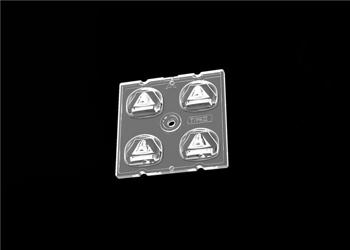 2x2 taille des lentilles 50*50mm de module de réverbère du PC LED pour l'éclairage de zone ample
