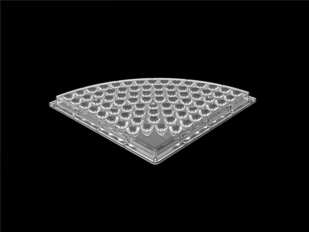 76 dans des lentilles de 1 optique de LED pour la lumière élevée de baie angle de faisceau de 90 degrés
