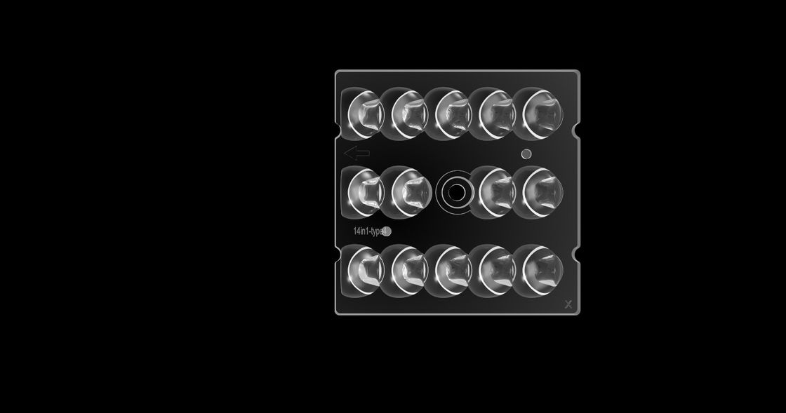 La lentille 14 de la place LED de PHILIPS SMD3030 dans 1, observe la lentille protectrice de SMD LED pour l'éclairage routier de LED