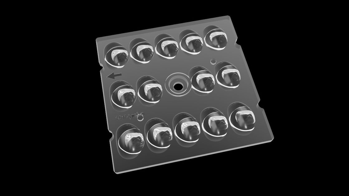 DACTYLOGRAPHIEZ la lentille de la place LED de réverbère 3, optique Freeform de distribution légère pour l'éclairage de LED