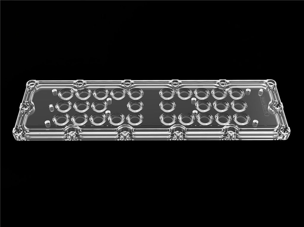 60 taille ROHS des lentilles L236*W70mm d'optique du degré LED diplôméee pour la lumière élevée de baie
