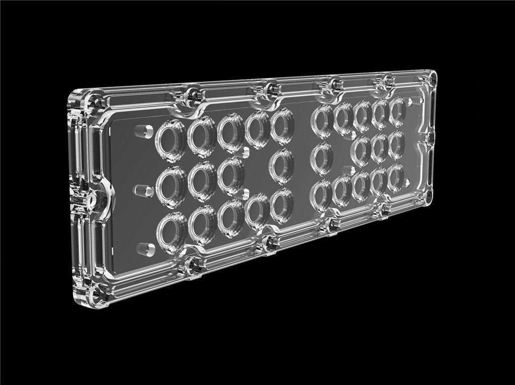 60 taille ROHS des lentilles L236*W70mm d'optique du degré LED diplôméee pour la lumière élevée de baie