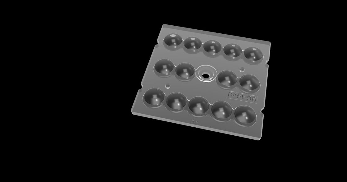 14 dans l'optique de 13h pour l'éclairage de LED, rangée de lentille de 90 degrés LED pour l'éclairage de tunnel